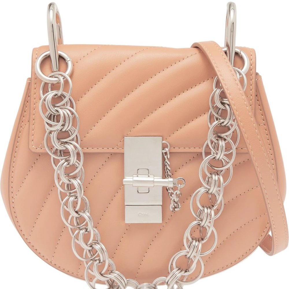 NEW $1950 CHLOÉ Drew Bijou quilted leather bag - Picture 2 of 16